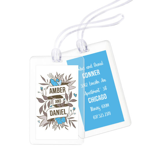 Blue Swag Luggage Tags